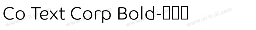 Co Text Corp Bold字体转换